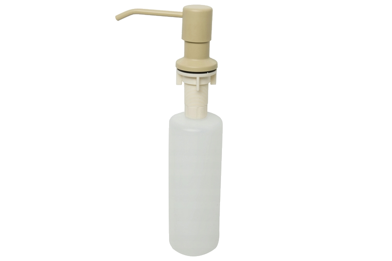 Vestavěný BÉŽOVÝ dávkovač mýdla či saponátu pro dřezy a umyvadla 400 ml